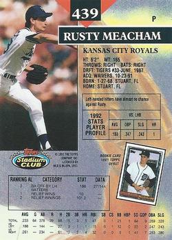 Rusty Meacham  baseball card collectible - Main Image 2