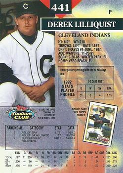 Derek Lilliquist  baseball card collectible - Main Image 2