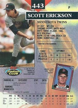 Scott Erickson  baseball card collectible - Main Image 2