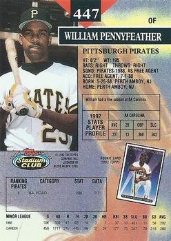 William Pennyfeather  baseball card collectible - Main Image 2