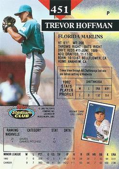 Trevor Hoffman  baseball card collectible - Main Image 2