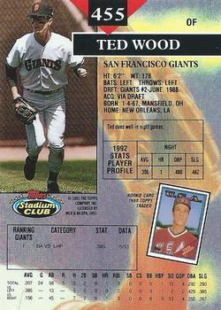 Ted Wood  baseball card collectible - Main Image 2