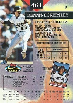 Dennis Eckersley  baseball card collectible - Main Image 2