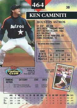 Ken Caminiti  baseball card collectible - Main Image 2