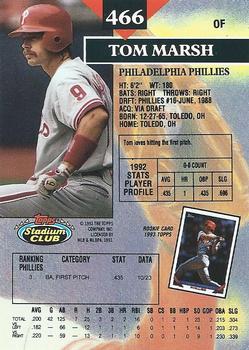 Tom Marsh  baseball card collectible - Main Image 2