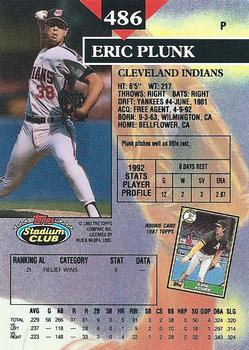 Eric Plunk  baseball card collectible - Main Image 2