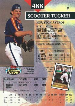 Scooter Tucker  baseball card collectible - Main Image 2