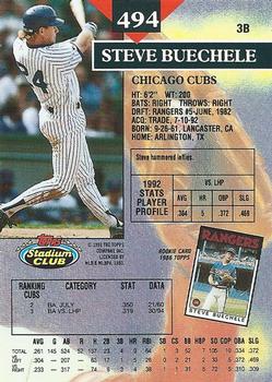 Steve Buechele  baseball card collectible - Main Image 2