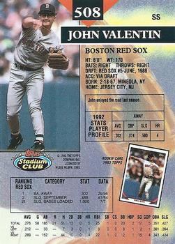 John Valentin  baseball card collectible - Main Image 2