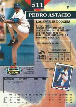 Pedro Astacio  baseball card collectible - Main Image 2