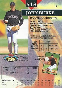 John Burke  baseball card collectible - Main Image 2