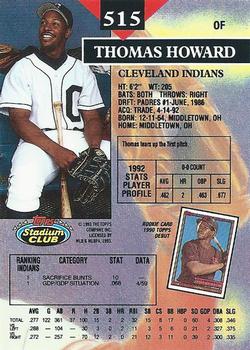 Thomas Howard  baseball card collectible - Main Image 2