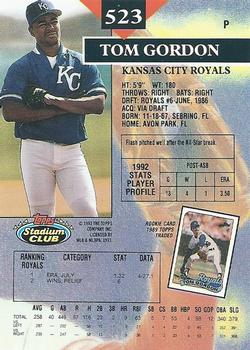 Tom Gordon  baseball card collectible - Main Image 2