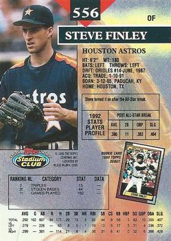 Steve Finley  baseball card collectible - Main Image 2