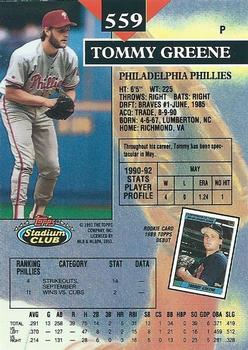 Tommy Greene  baseball card collectible - Main Image 2