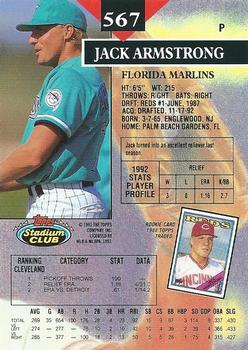 Jack Armstrong  baseball card collectible - Main Image 2