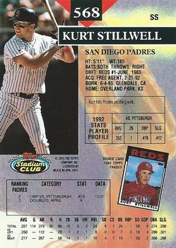 Kurt Stillwell  baseball card collectible - Main Image 2