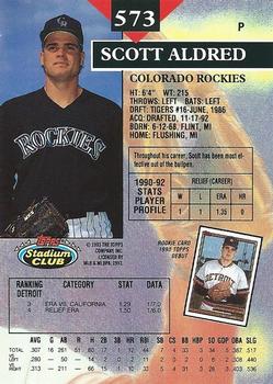 Scott Aldred  baseball card collectible - Main Image 2