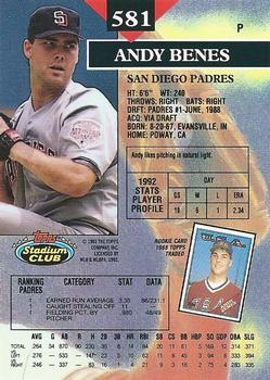 Andy Benes  baseball card collectible - Main Image 2