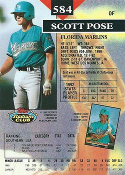 Scott Pose  baseball card collectible - Main Image 2