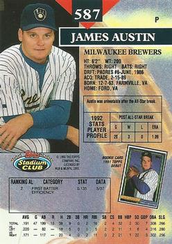 James Austin  baseball card collectible - Main Image 2