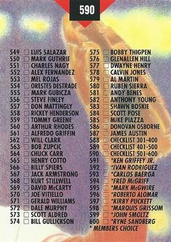 Checklist: 501-600  baseball card collectible - Main Image 2