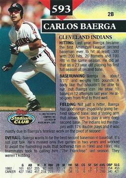 Carlos Baerga  baseball card collectible - Main Image 2