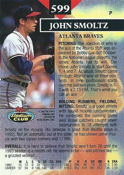 John Smoltz  baseball card collectible - Main Image 2