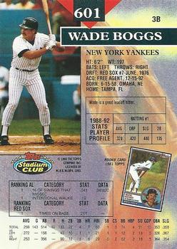 Wade Boggs  baseball card collectible - Main Image 2