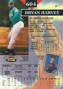 Bryan Harvey  baseball card collectible - Main Image 2