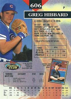 Greg Hibbard  baseball card collectible - Main Image 2