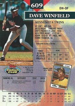 Dave Winfield  baseball card collectible - Main Image 2