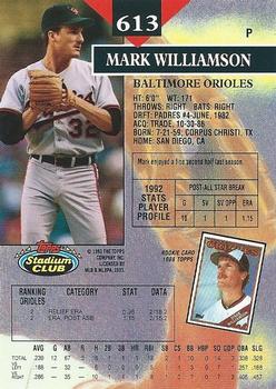 Mark Williamson  baseball card collectible - Main Image 2