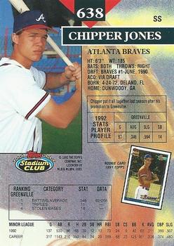 Chipper Jones  baseball card collectible - Main Image 2