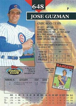 Jose Guzman  baseball card collectible - Main Image 2