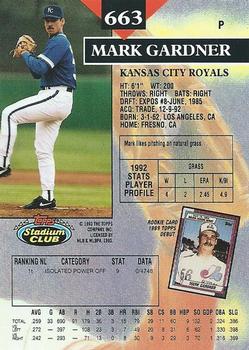 Mark Gardner  baseball card collectible - Main Image 2
