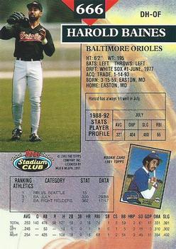 Harold Baines  baseball card collectible - Main Image 2