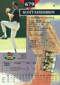 Scott Sanderson  baseball card collectible - Main Image 2