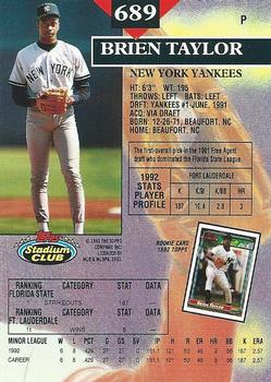 Brien Taylor  baseball card collectible - Main Image 2