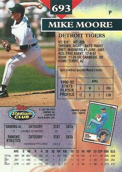 Mike Moore  baseball card collectible - Main Image 2