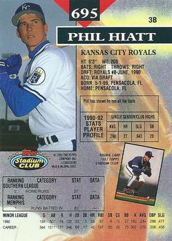 Phil Hiatt  baseball card collectible - Main Image 2