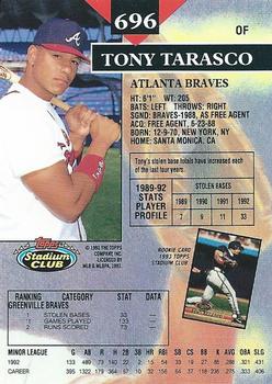Tony Tarasco  baseball card collectible - Main Image 2