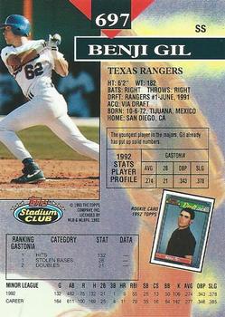 Benji Gil  baseball card collectible - Main Image 2
