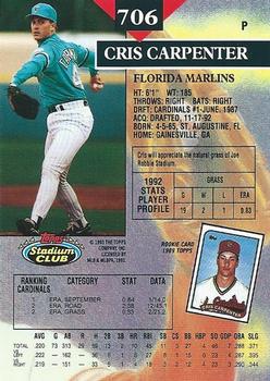 Cris Carpenter  baseball card collectible - Main Image 2