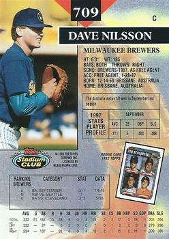 Dave Nilsson  baseball card collectible - Main Image 2