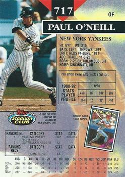 Paul O’Neill  baseball card collectible - Main Image 2