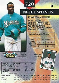 Nigel Wilson  baseball card collectible - Main Image 2