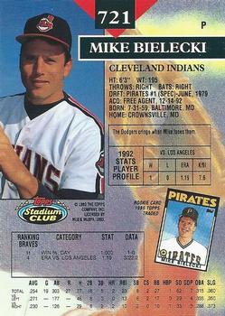 Mike Bielecki  baseball card collectible - Main Image 2