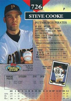 Steve Cooke  baseball card collectible - Main Image 2