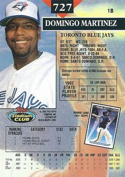 Domingo Martinez  baseball card collectible - Main Image 2